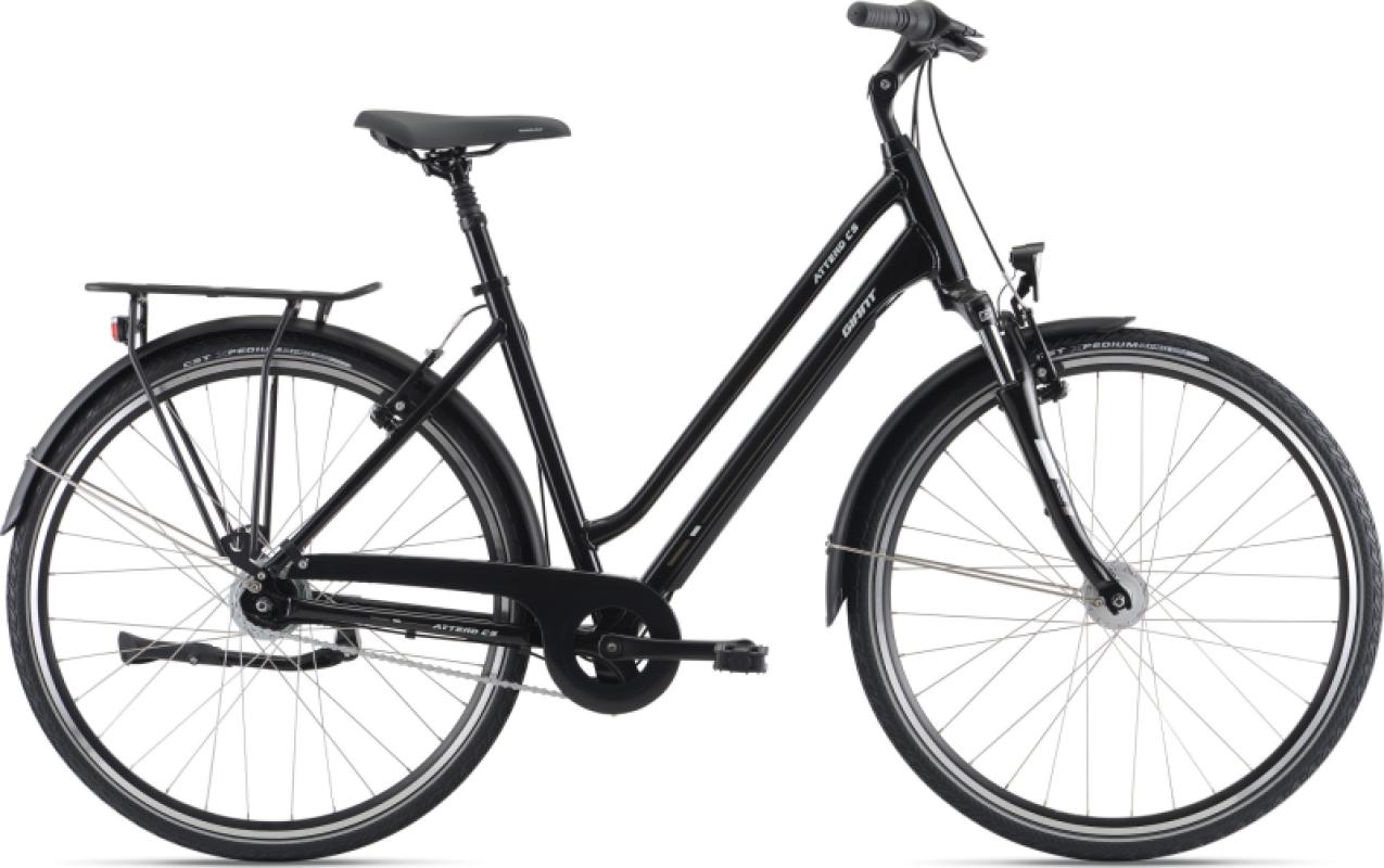 Sieviešu velosipēds GIANT Attend CS LDS, melns