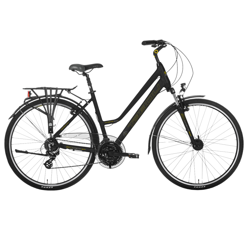 Sieviešu velosipēds TABOU Kinetic 2.0 PLUS W, 28" melns-zelts
