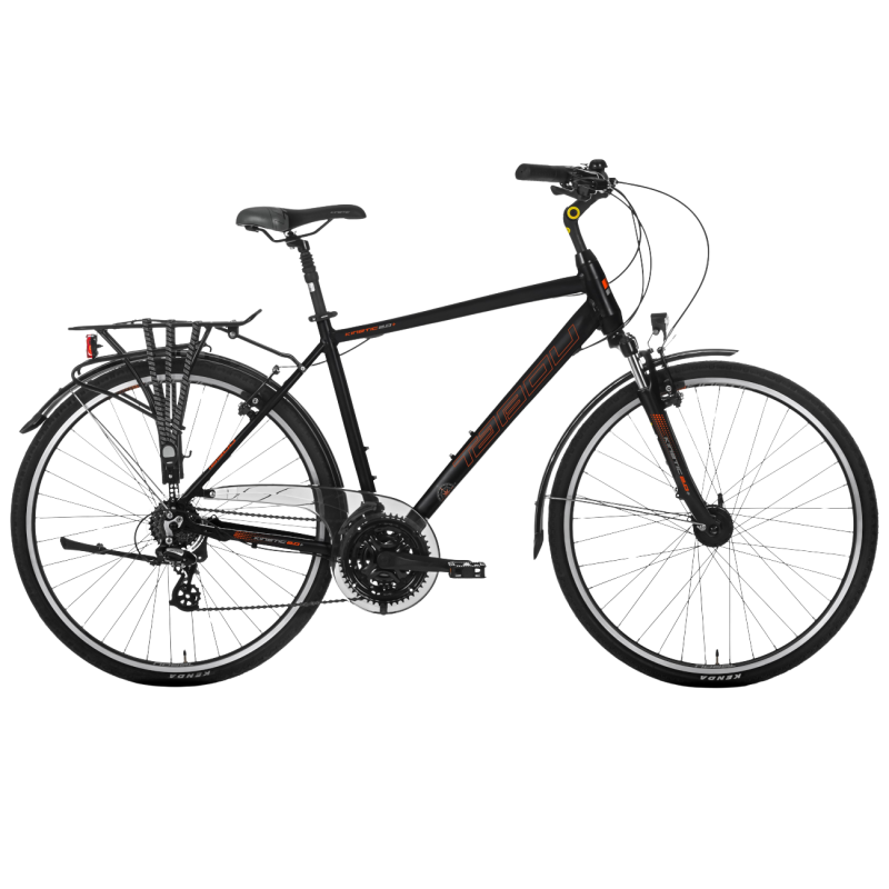 Vīriešu velosipēds TABOU Kinetic 2.0 PLUS, 28" melni oranžs