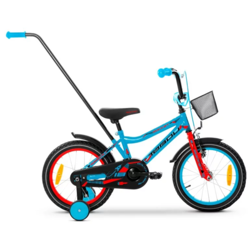 Bērnu velosipēds TABOU Rocket 18", zils/sarkans