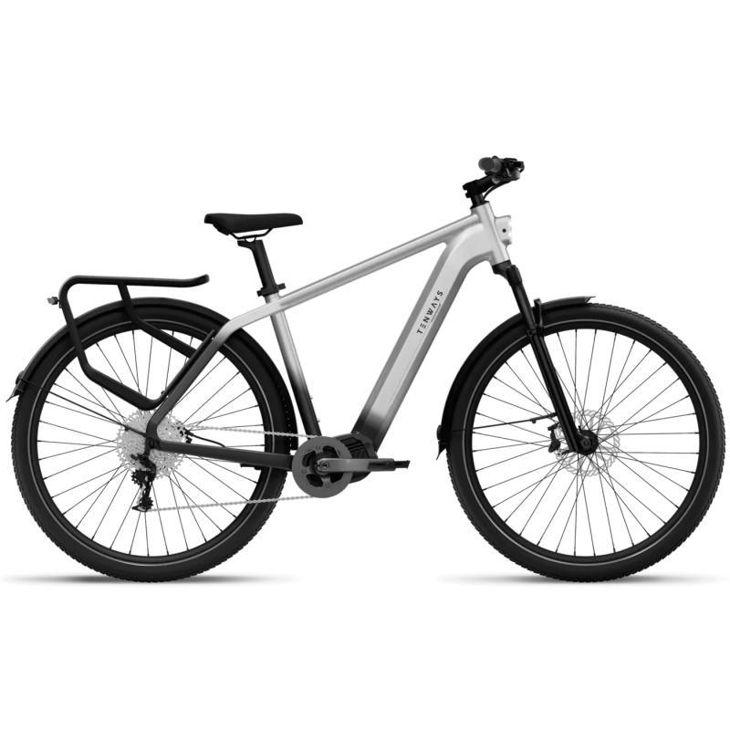 Elektriskais velosipēds TENWAYS AGO X, 29" Gradient Silver