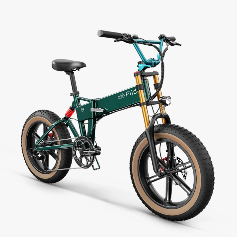 Saliekams elektriskais velosipēds FIIDO M1 Pro, zaļš