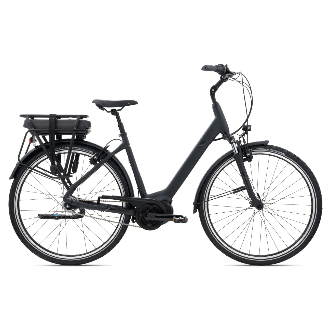 Elektriskais velosipēds GIANT Entour E+ 1 RT LDS, metālisks melns