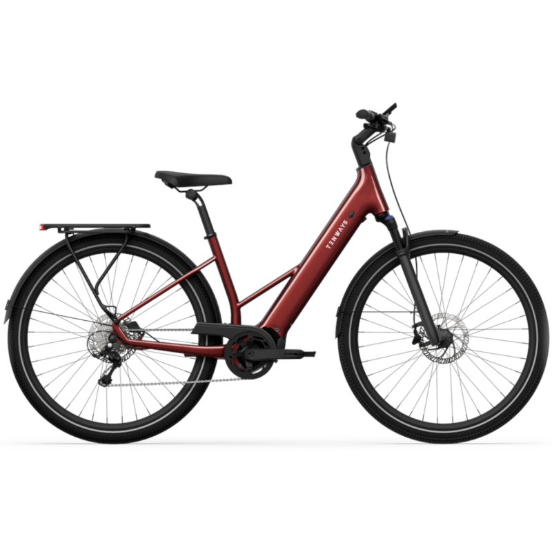 Elektriskais velosipēds TENWAYS Ago Air, samtaina sarkana