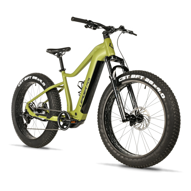 Elektriskais fatbike LEADER FOX Braga 26": zaļš