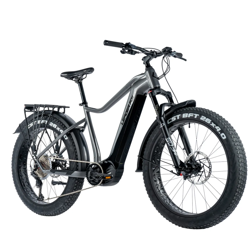 Elektriskais fatbike LEADER FOX Brasa 26": pelēks