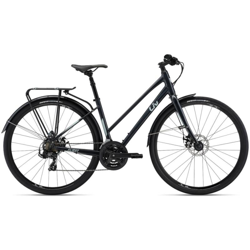 Velosipēds sievietēm LIV Alight 3 City Disc, Metallic Black