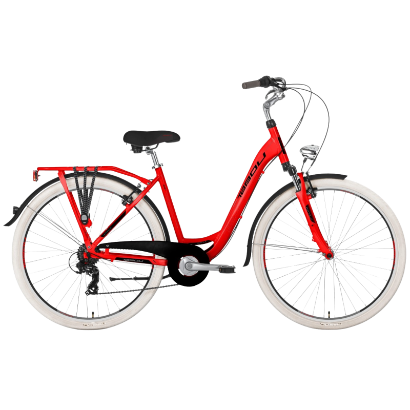 Sieviešu pilsētas velosipēds TABOU Kayla 28", sarkans/melns
