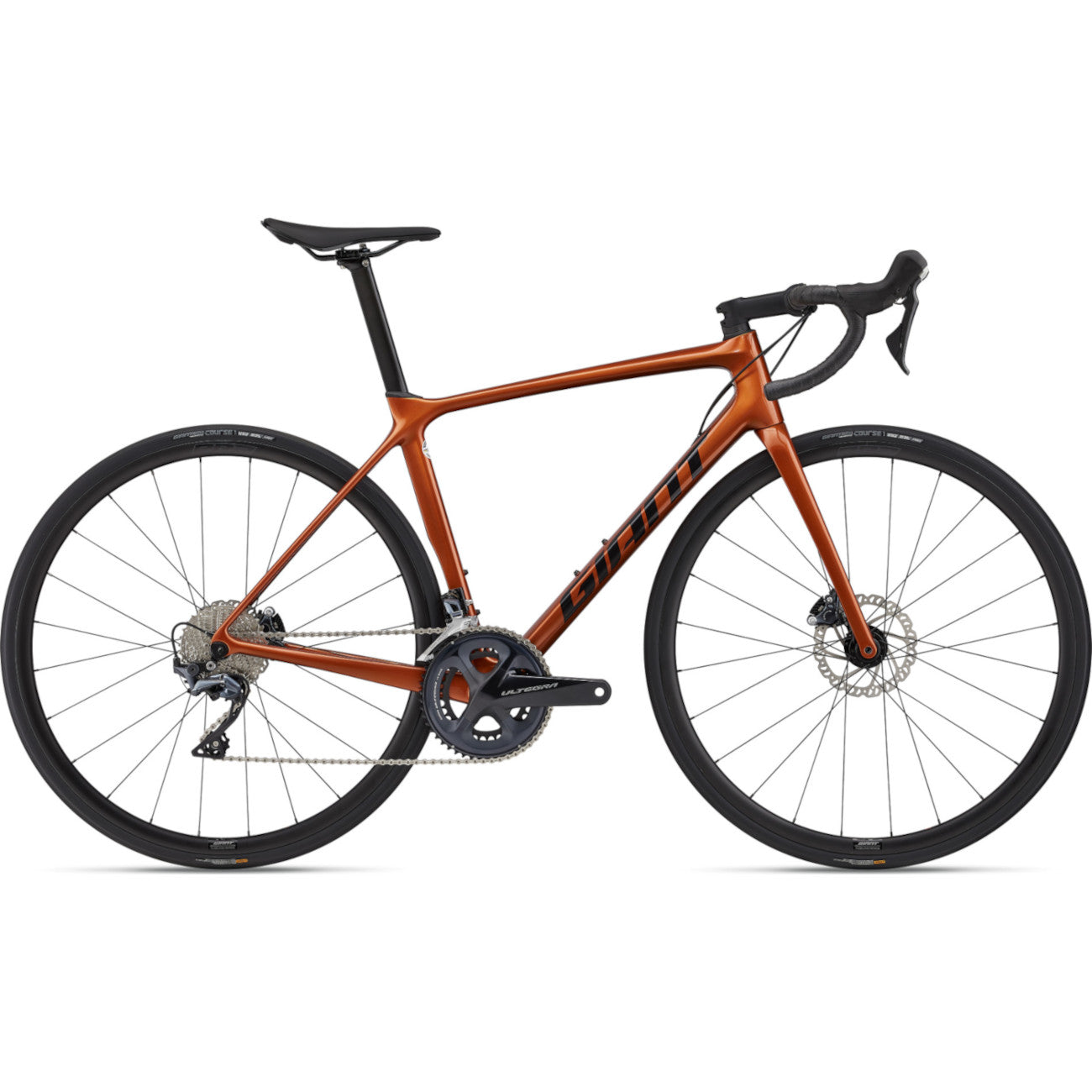 Velosipēdu Giant TCR Advanced 1 Disc-KOM, dzintara mirdzums