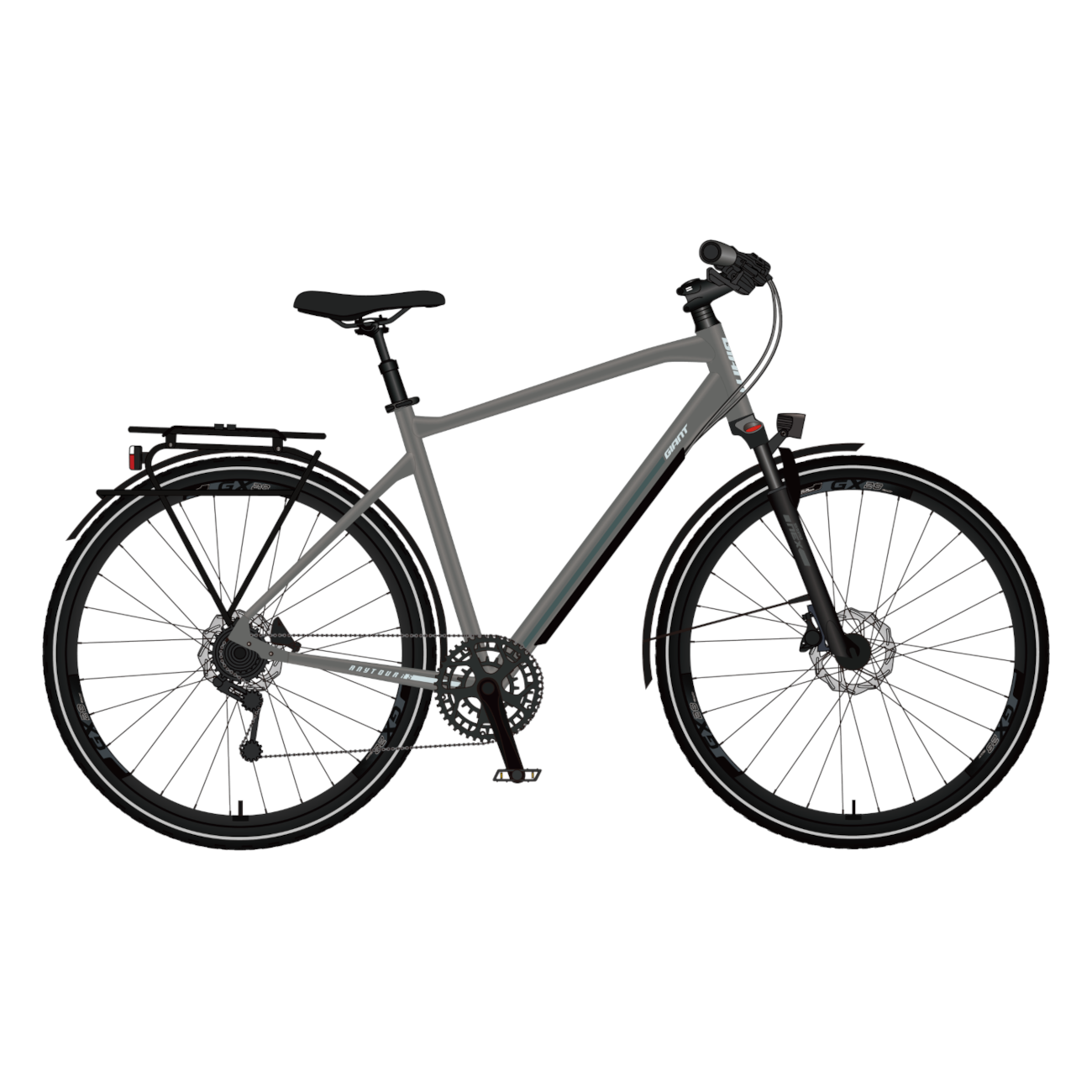 Velosipēds GIANT AnyTour RS 3, ogļu pelēks
