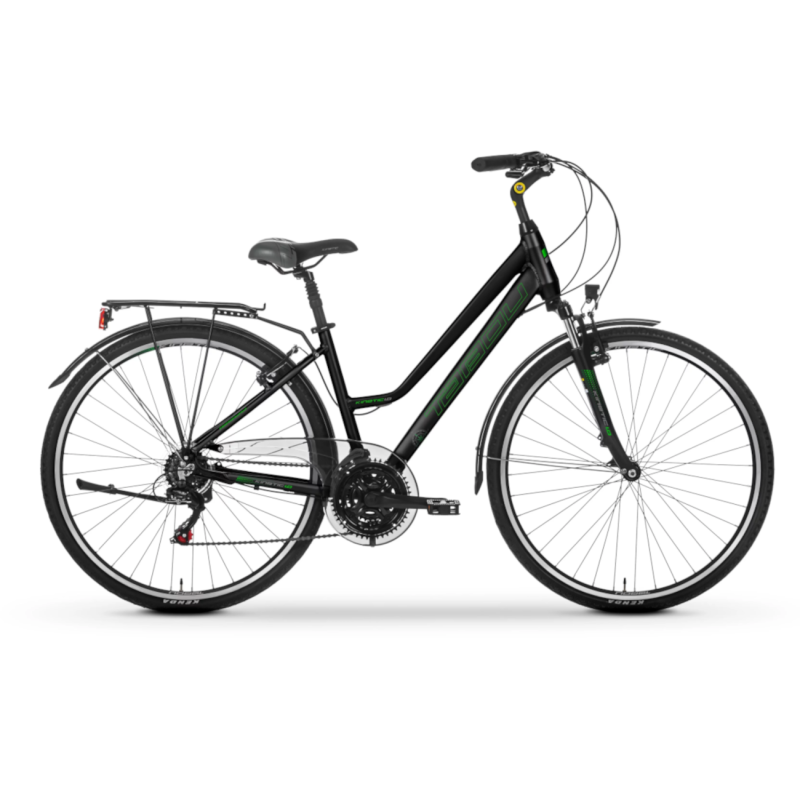Velosipēds TABOU Kinetic 1.0 W, melns-zaļš