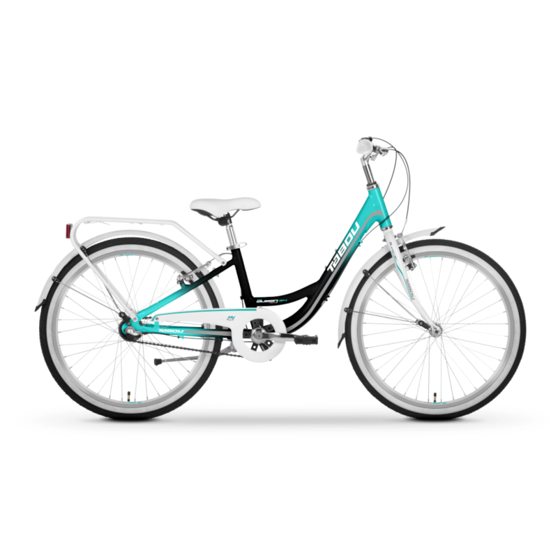 Meiteņu velosipēds TABOU Queen 24 Nexus, melns-tirkīzs