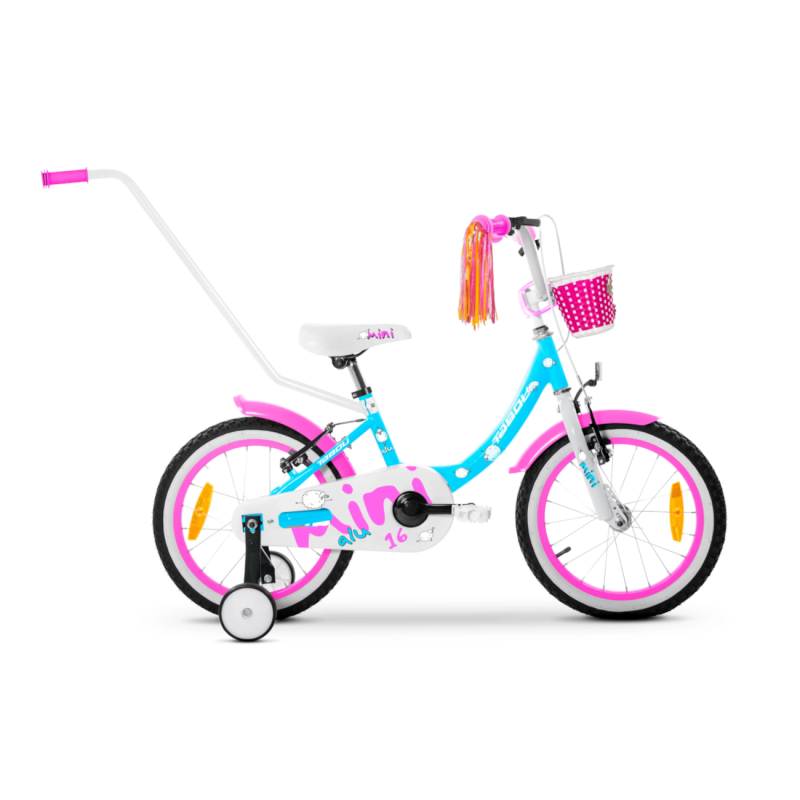Bērnu velosipēds TABOU Mini Alu, 14" zili rozā