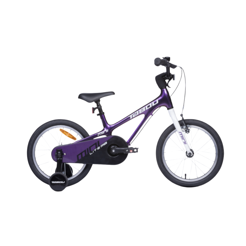 Ultraviegls bērnu velosipēds TABOU Mini Lite MG, 18" violeti balts