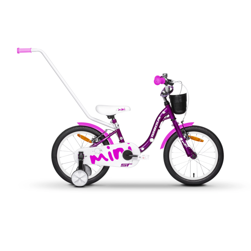 Bērnu velosipēds TABOU Mini ST, 16" violeti balts