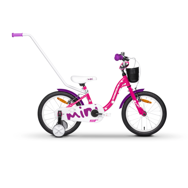 Bērnu velosipēds TABOU Mini ST, 12" rozā-balts