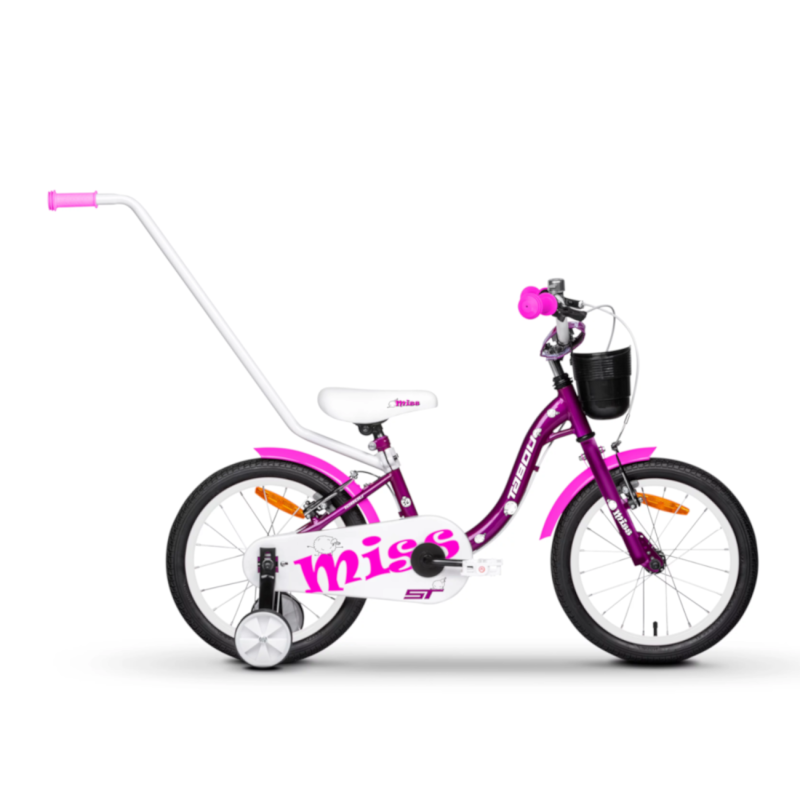 Bērnu velosipēds TABOU Miss ST, 12" violeti balts
