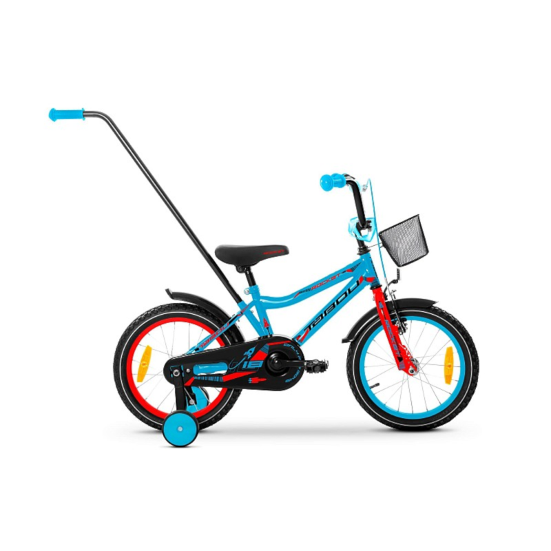 Bērnu velosipēds TABOU Rocket, 12" zili sarkans