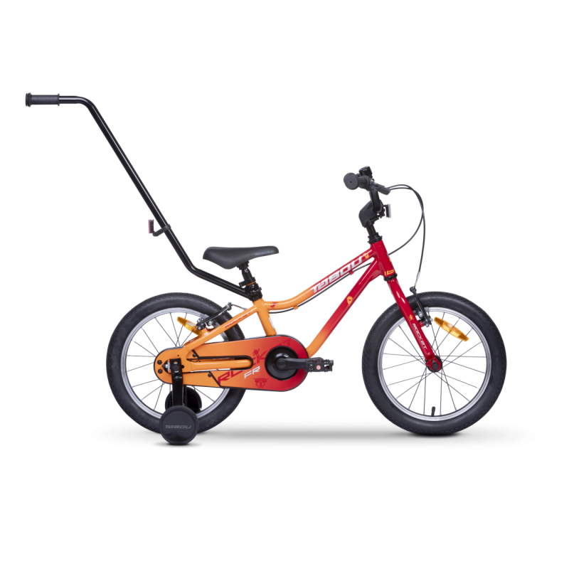 Bērnu velosipēds TABOU Rocket FR, 16" sarkandzeltens