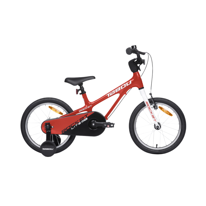 Ultraviegls bērnu velosipēds TABOU Rocket Lite MG, 18" sarkanbalts