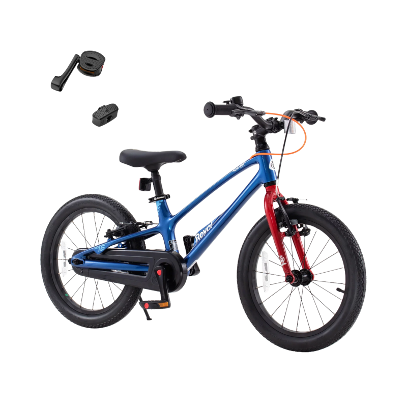 Bērnu velosipēds TABOU Royal Space Shark, 14" zili sarkans