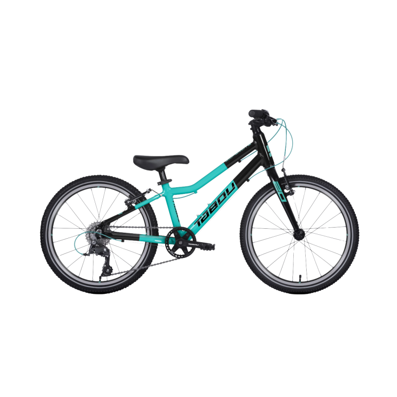 Ultraviegls bērnu velosipēds TABOU Superlite 20, tirkīzzils-melns