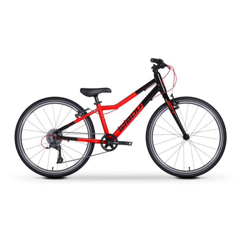 Ultraviegls bērnu velosipēds TABOU Superlite 24, sarkanmelns