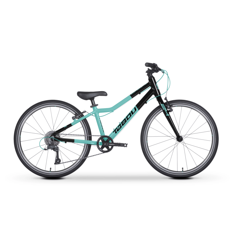 Ultraviegls bērnu velosipēds TABOU Superlite 24, tirkīzmelns