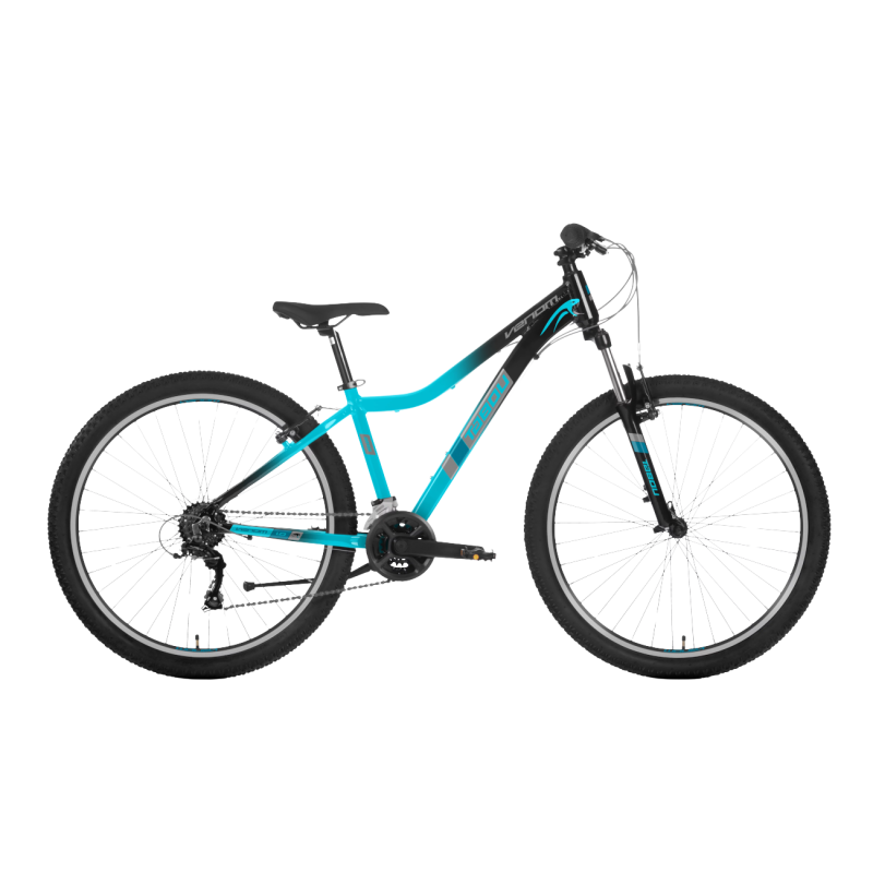 Bērnu velosipēds TABOU Venom 1.0 W, 27,5" melns-tirkīza, 14+ gadi