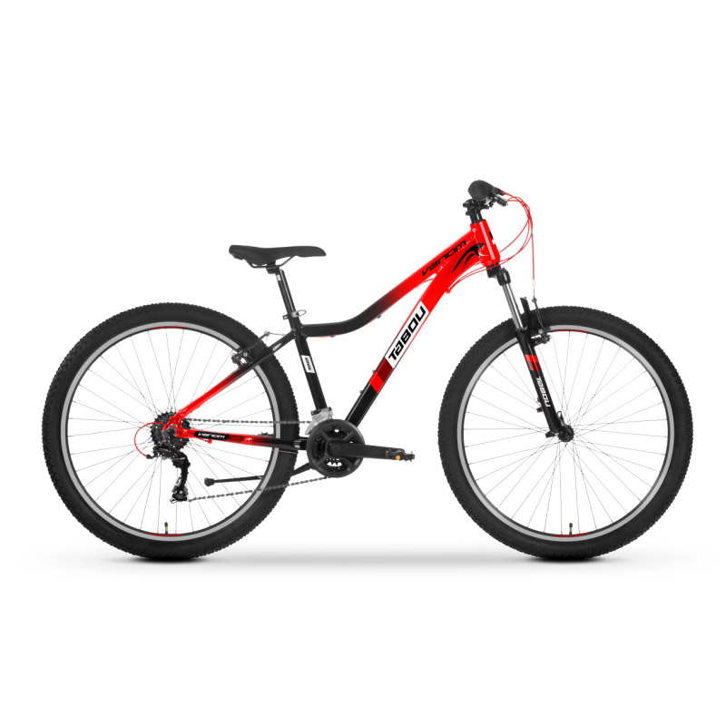 Bērnu velosipēds TABOU Venom 1.0, 26" sarkanmelns, 10-12 gadi